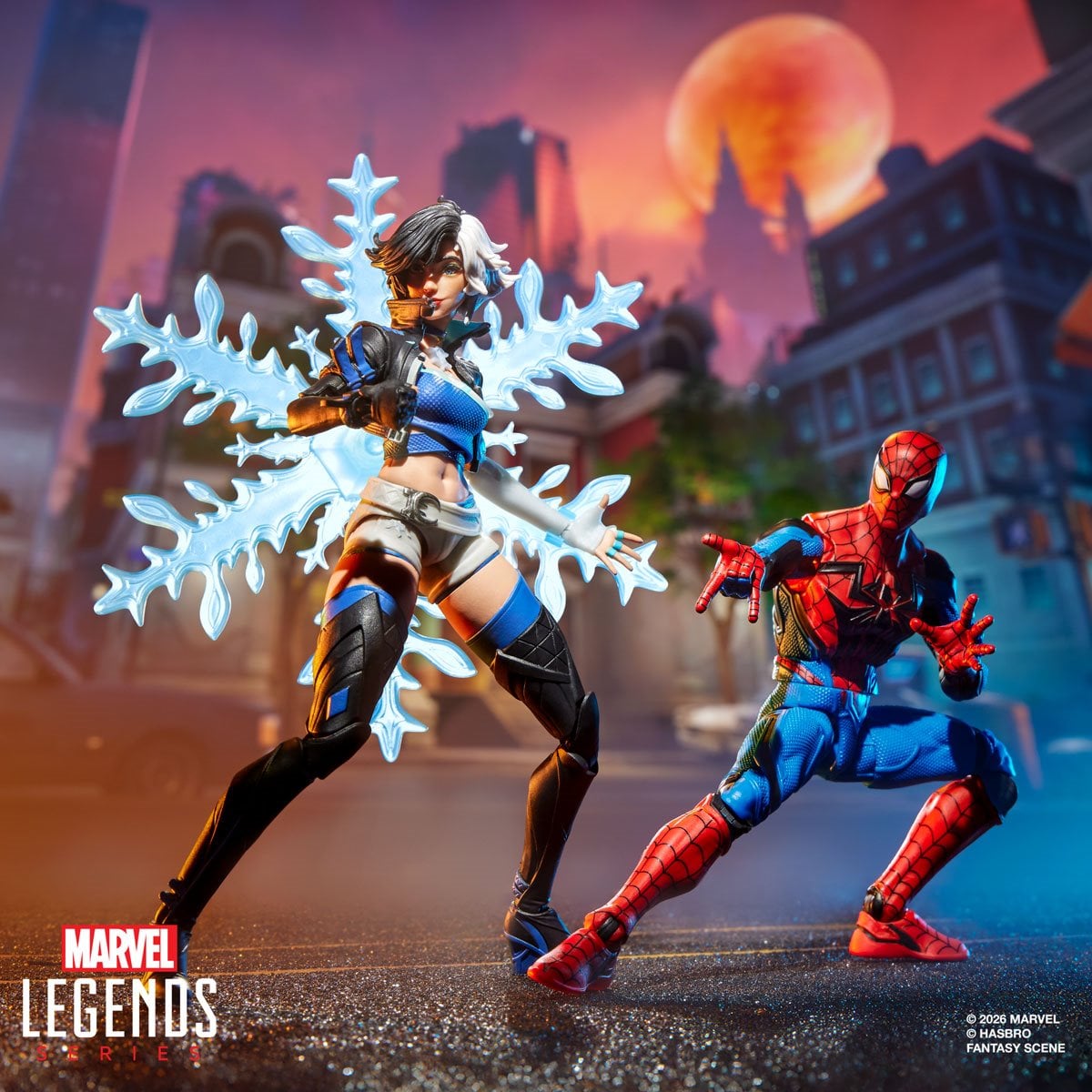 Marvel Legends Series Marvel Rivals Spider-Man and Luna Snow 6-Inch Action Figures