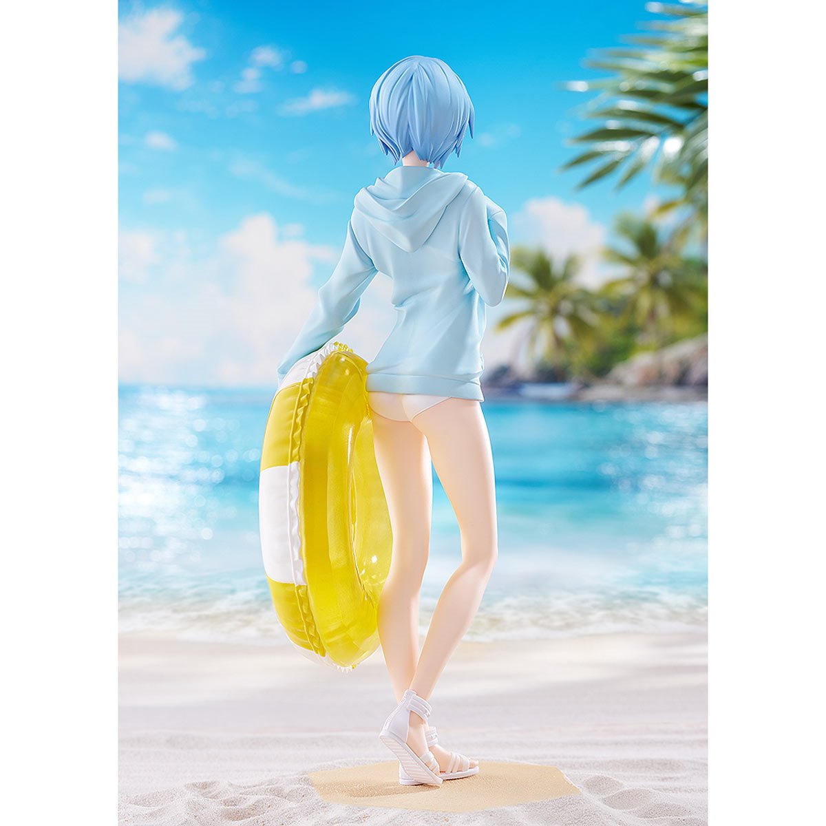 Rebuild of Evangelion Rei Ayanami Beach Queens Pop Up Parade L Statue