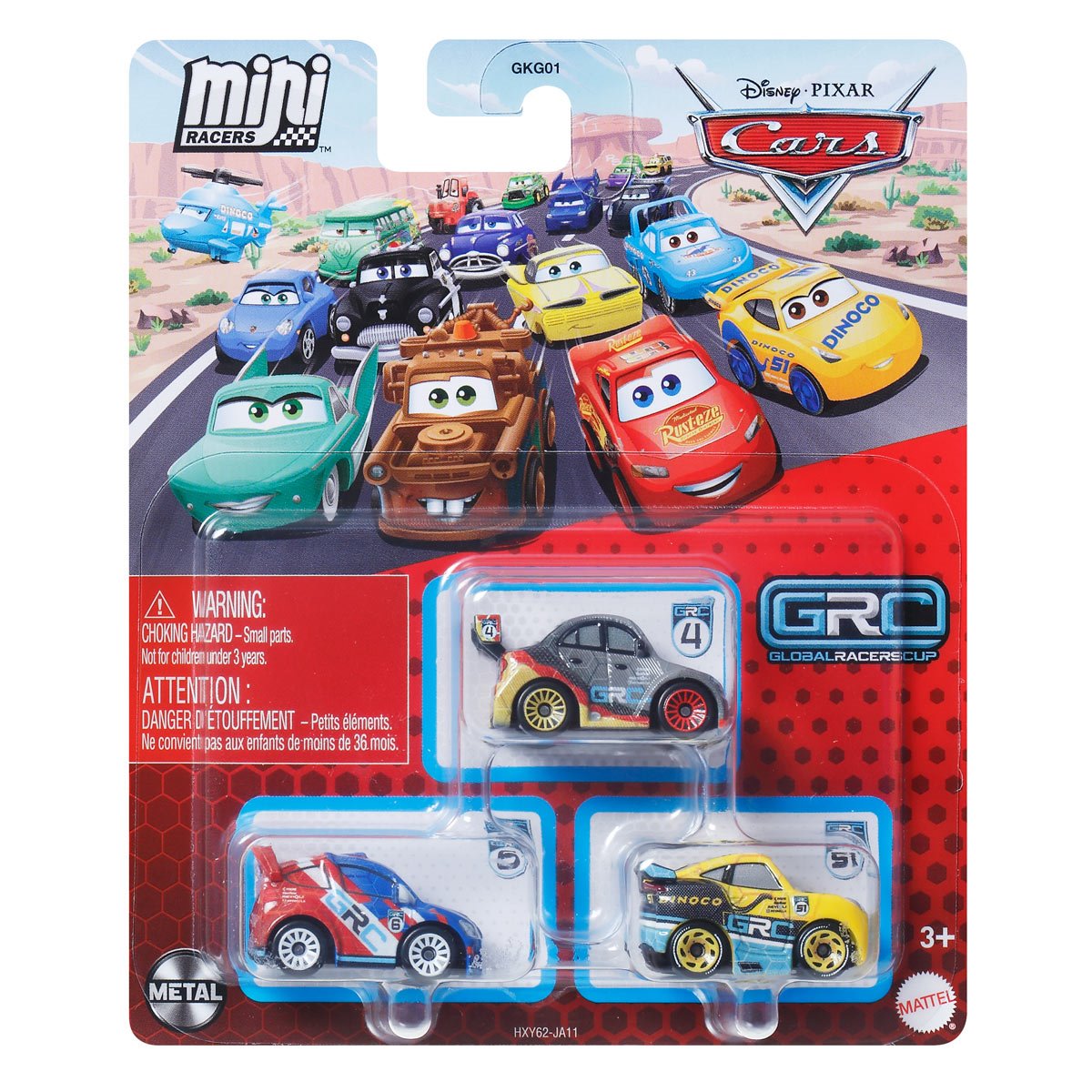 Cars Mini Racers 3-Pack 2025 Mix 2 Case of 6