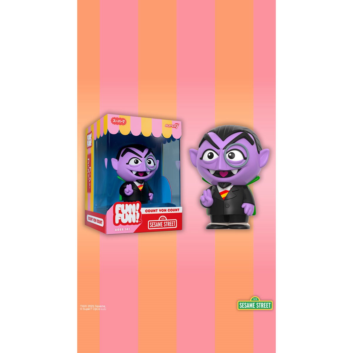 Sesame Street Count Von Count FUN! FUN! Vinyl Figure
