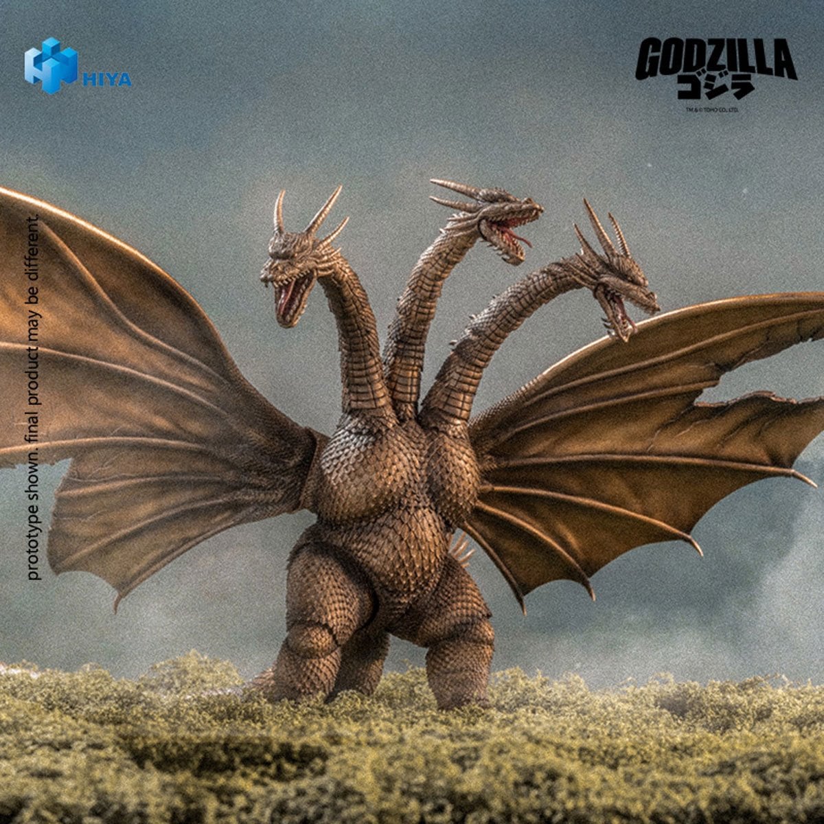 Godzilla vs. King Ghidorah 1991 King Ghidorah Battle Damaged Exquisite Basic Series Action Figure