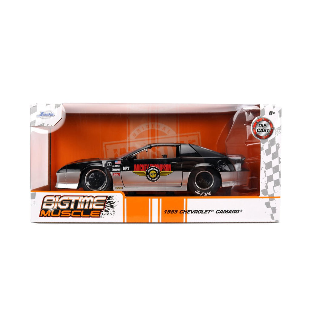 Bigtime Muscle 1985 Chevrolet Camaro Mickey Thompson 1:24 Scale Die-Cast Metal Vehicle