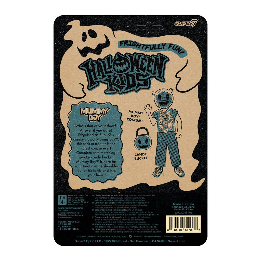 Halloween Kids Graphic Tee Mummy Boy 3 3/4-Inch ReAction Figure