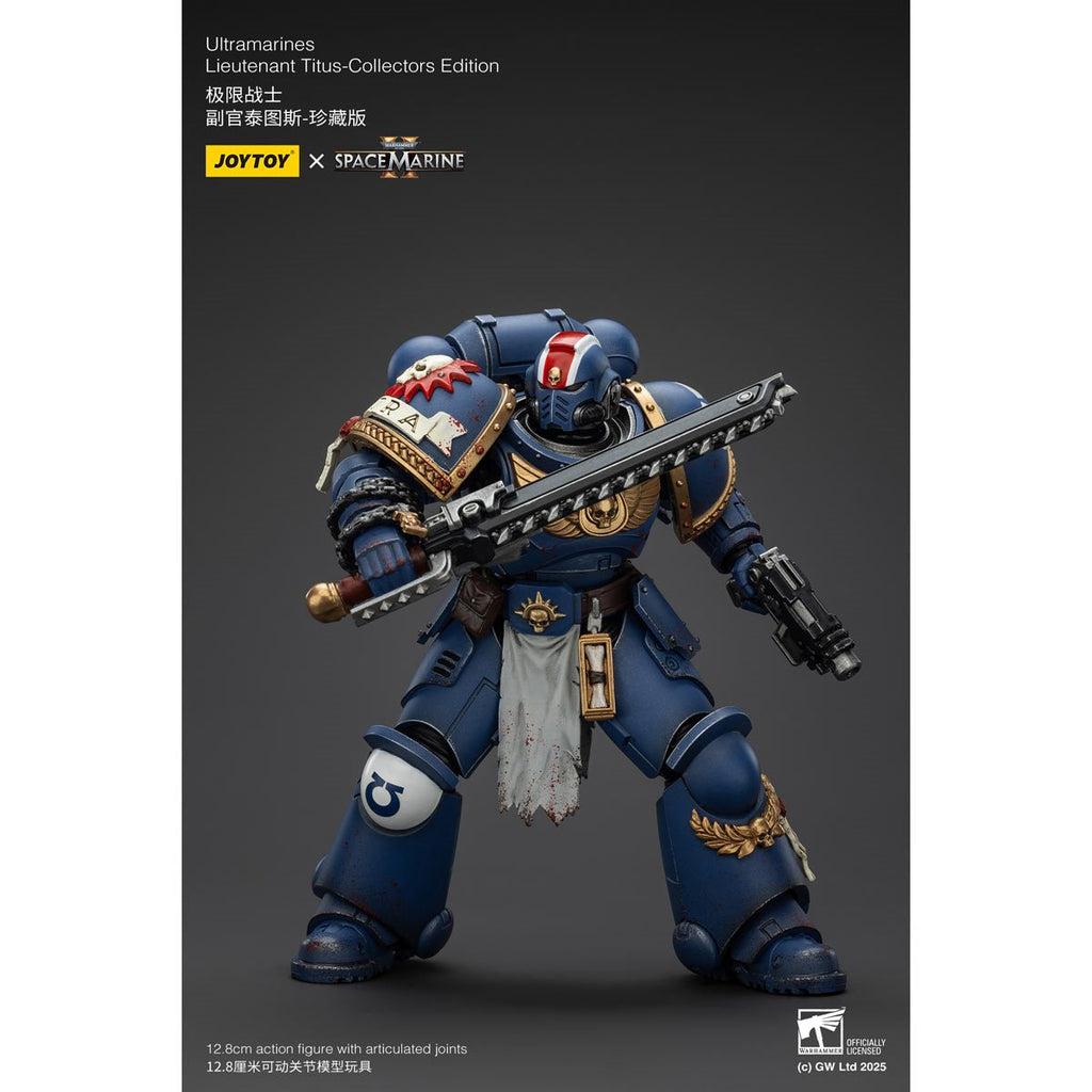 Joy Toy Warhammer Space Marine II Ultramarines Lieutenant Titus Collectors Edition 1:18 Scale Action Figure