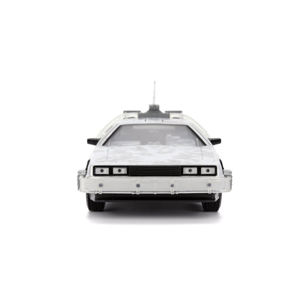 Hollywood Rides Back to the Future Time Machine Frosted 1:24 Die-Cast Metal Vehicle