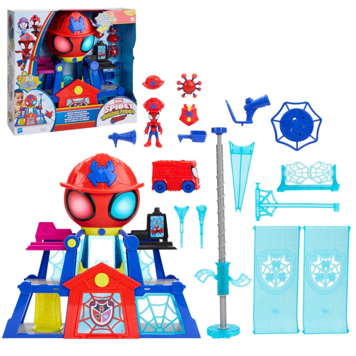 Spidey and his Amazing Friends Rescue-Webs Web-Quarters Playset