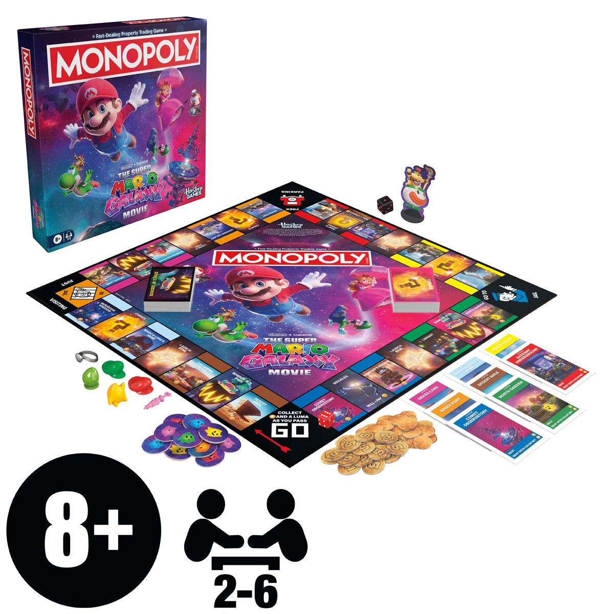 The Super Mario Galaxy Movie Edition Monopoly Board Game
