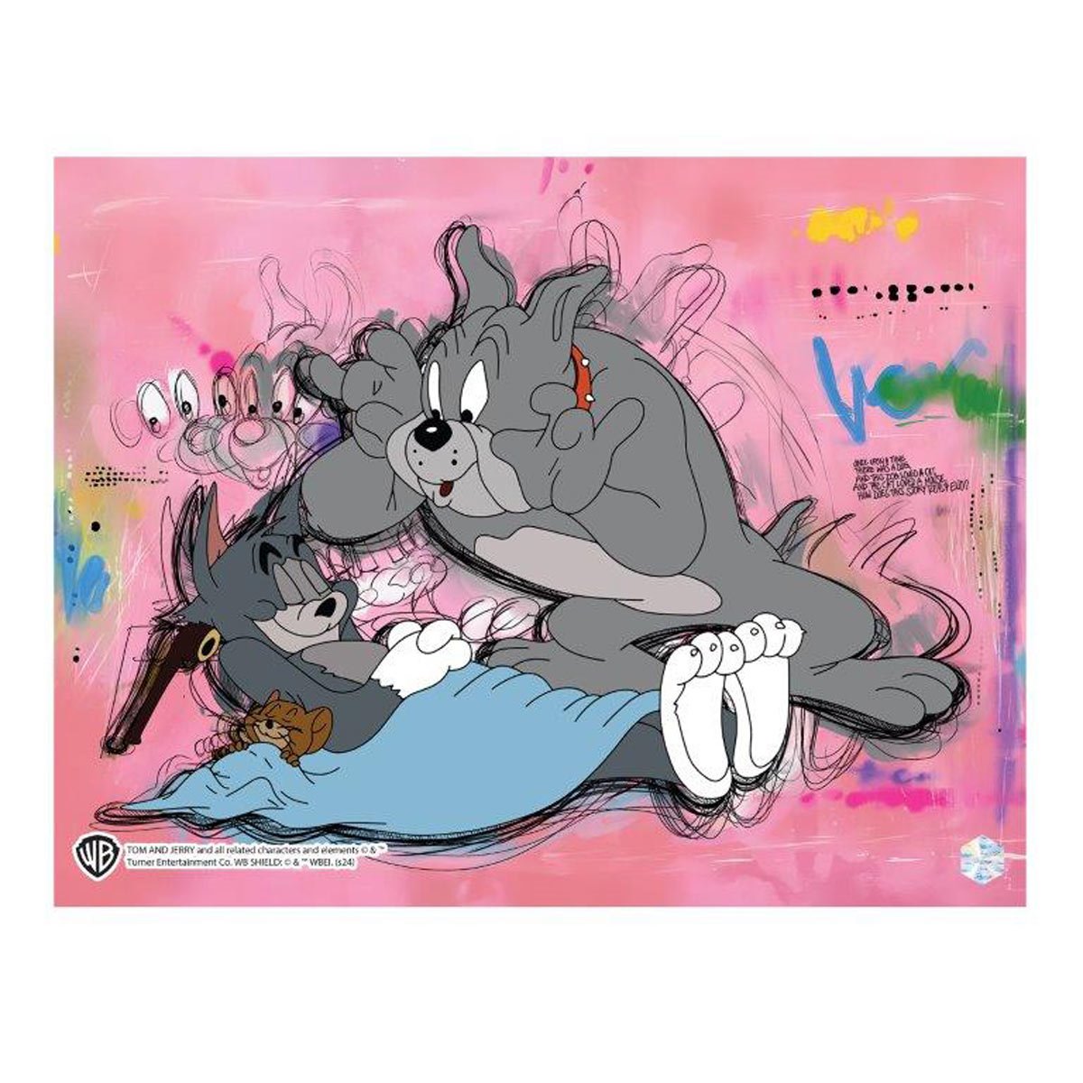 Tom and Jerry The Truce Hurts #1101 Animation Cel Artist Edition Framed Art Print