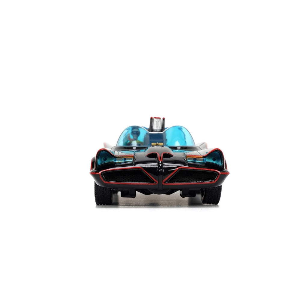 Batman 1966 Hollywood Rides Deluxe Batmobile 1:24 Scale Die-Cast Metal Vehicle with 3 Figures