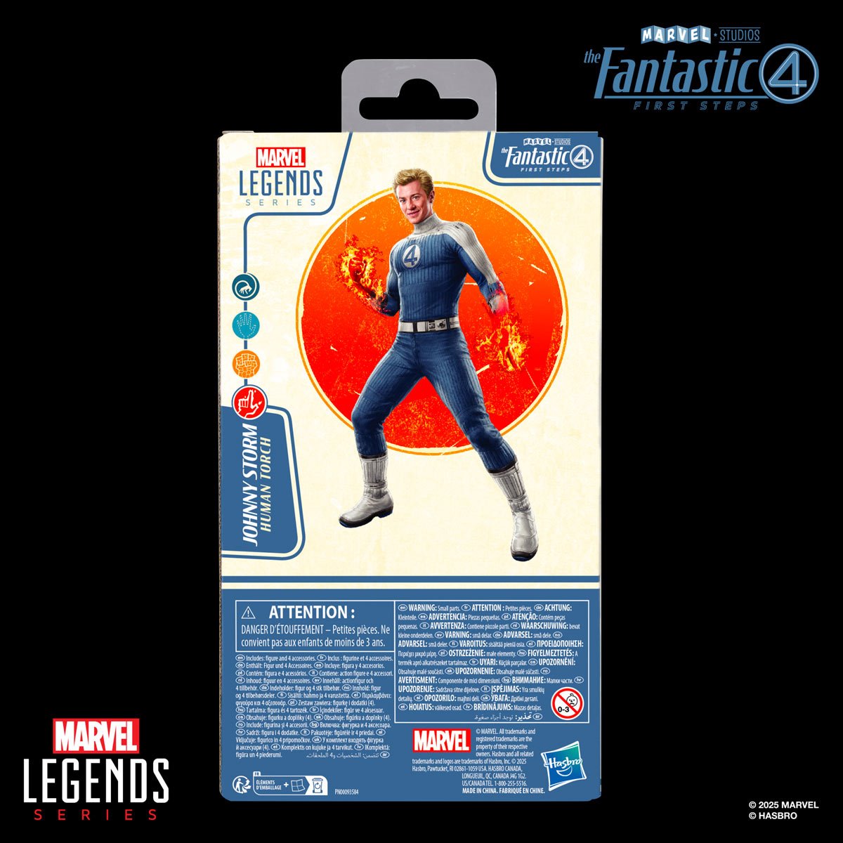 The Fantastic Four: First Steps Marvel Legends Series Johnny Storm 6-Inch Action Figure