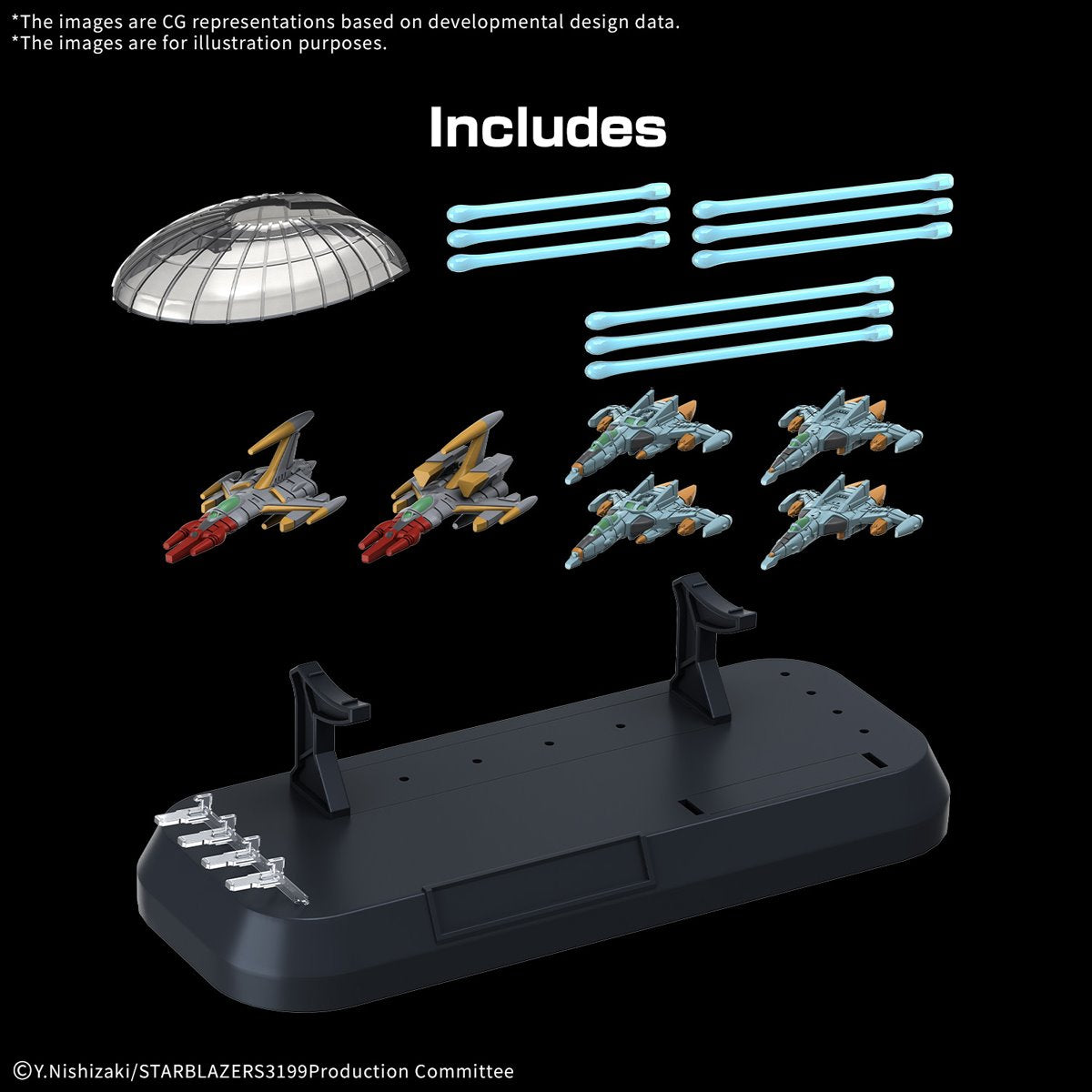Space Battleship Yamato The Experimental Ship of Transcendental Dimension BBY-03 GINGA 3199 1:1000 Scale Model Kit