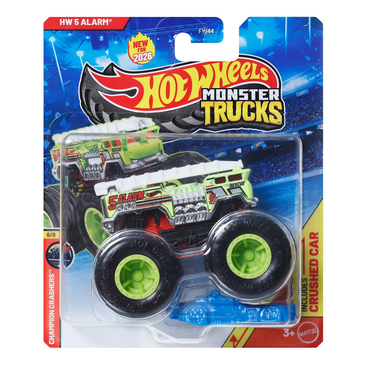 Hot Wheels Monster Trucks 1:64 Scale Vehicle 2026 Mix 3 Case of 8
