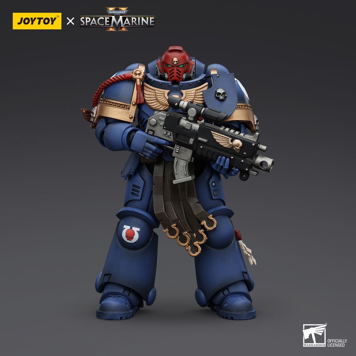 Joy Toy Warhammer 40,000: Space Marine 2 Ultramarines Sergeant Gadriel 1:18 Scale Action Figure