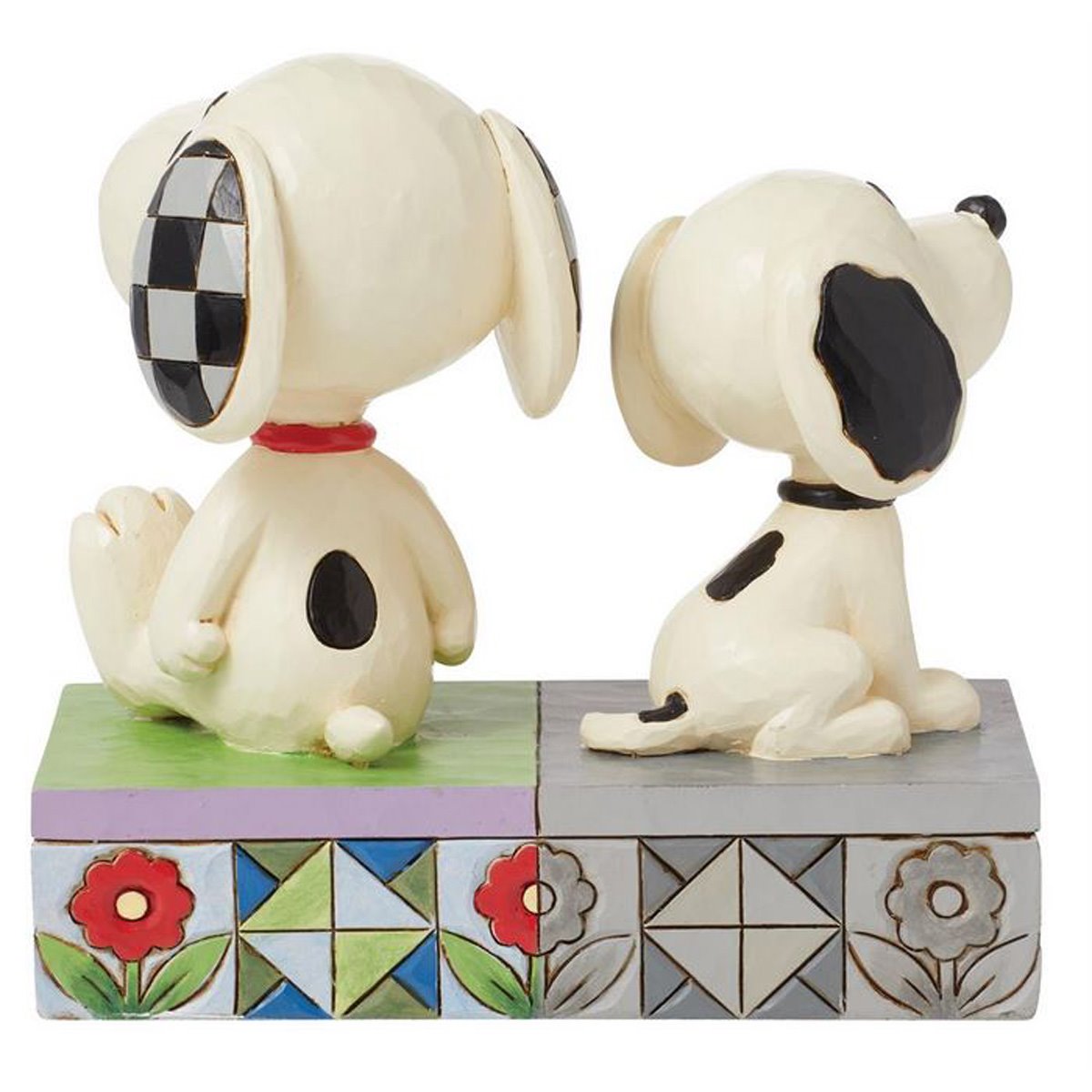 Peanuts 1950s Snoopy and Today's Snoopy By Jim Shore Statue