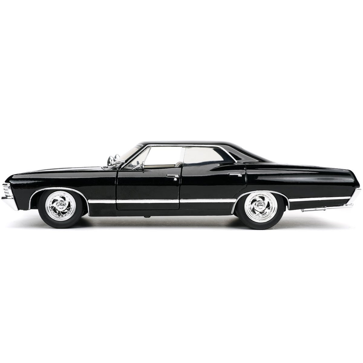 Hollywood Rides Supernatural Dean Winchester 1967 Impala SS Sport Sedan 1:24 Scale Die-Cast Metal Vehicle with Figure