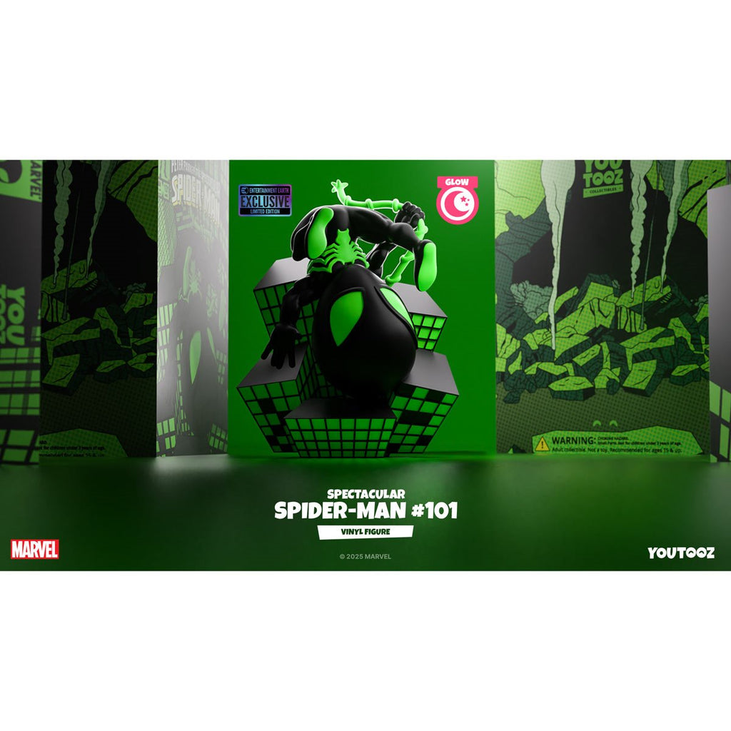 Marvel Comics Collection Spectacular Spider-Man #101 Glow in the Dark Vinyl Figure #36 - Entertainment Earth Exclusive