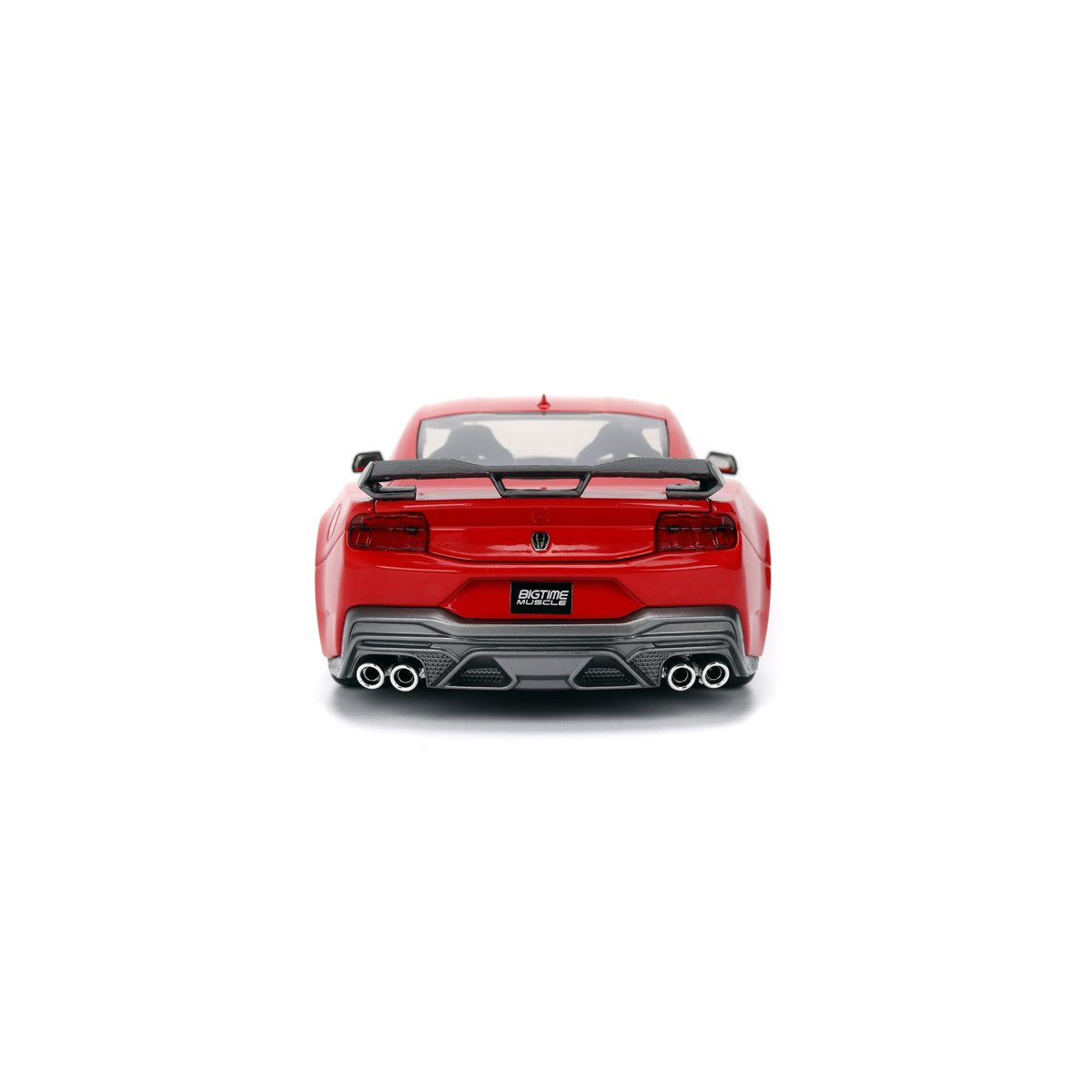 Bigtime Muscle 2024 Ford Mustang Dark Horse Glossy Red 1:24 Scale Die-Cast Metal Vehicle