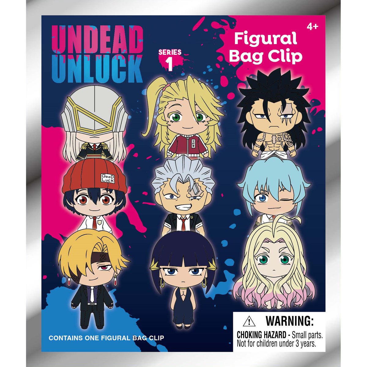 Undead Unluck 3D Foam Bag Clip Display Case of 24