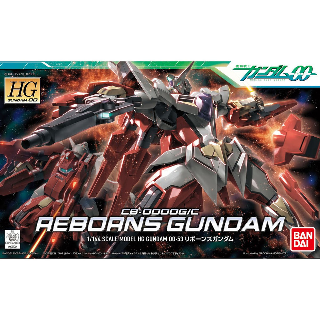 Mobile Suit Gundam 00 Reborns Gundam High Grade 1:144 Scale Model Kit