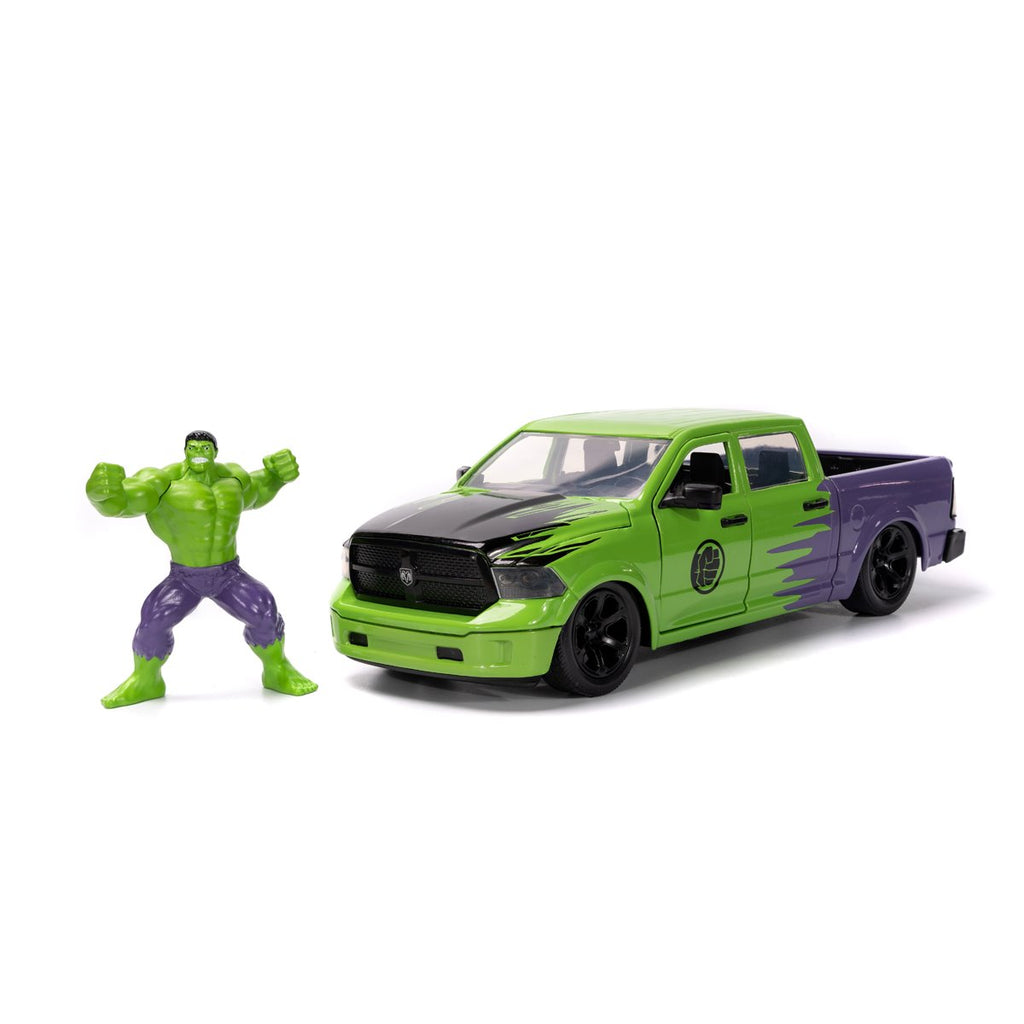 Hollywood Rides Marvel Avengers 2014 Ram 1500 1:24 Scale Die-Cast Metal Vehicle with Hulk Figure