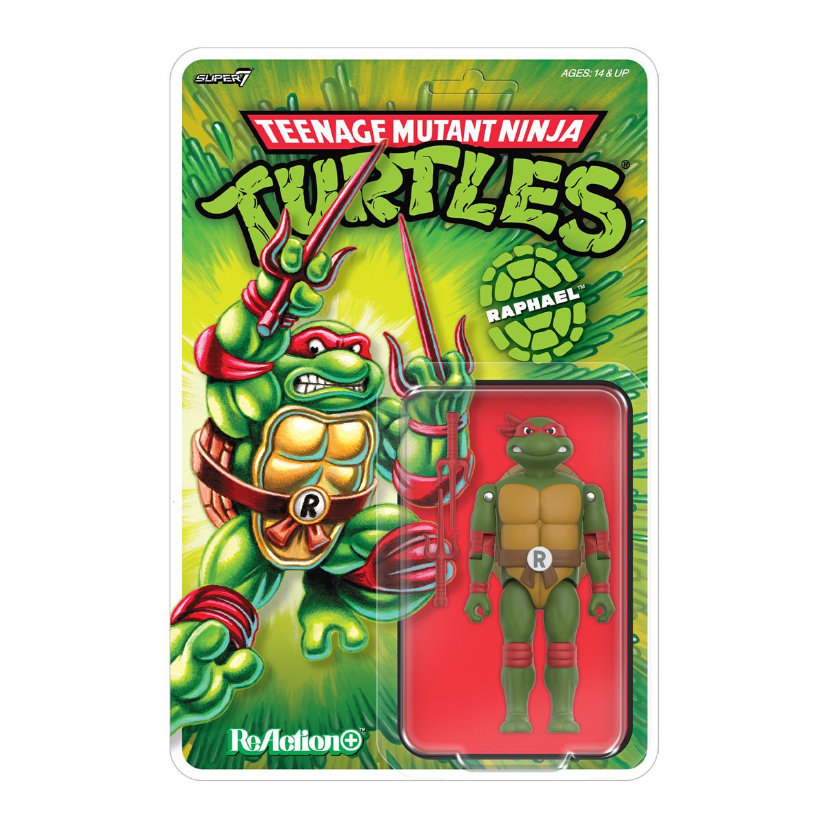 Teenage Mutant Ninja Turtles Raphael 3 3/4-Inch ReAction+ Figure