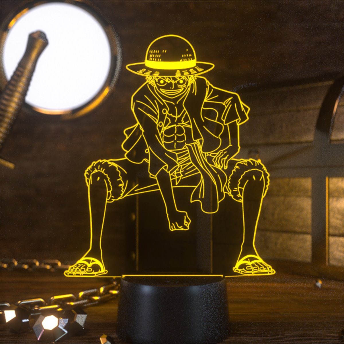 One Piece Monkey D. Luffy LED Otaku Lamp
