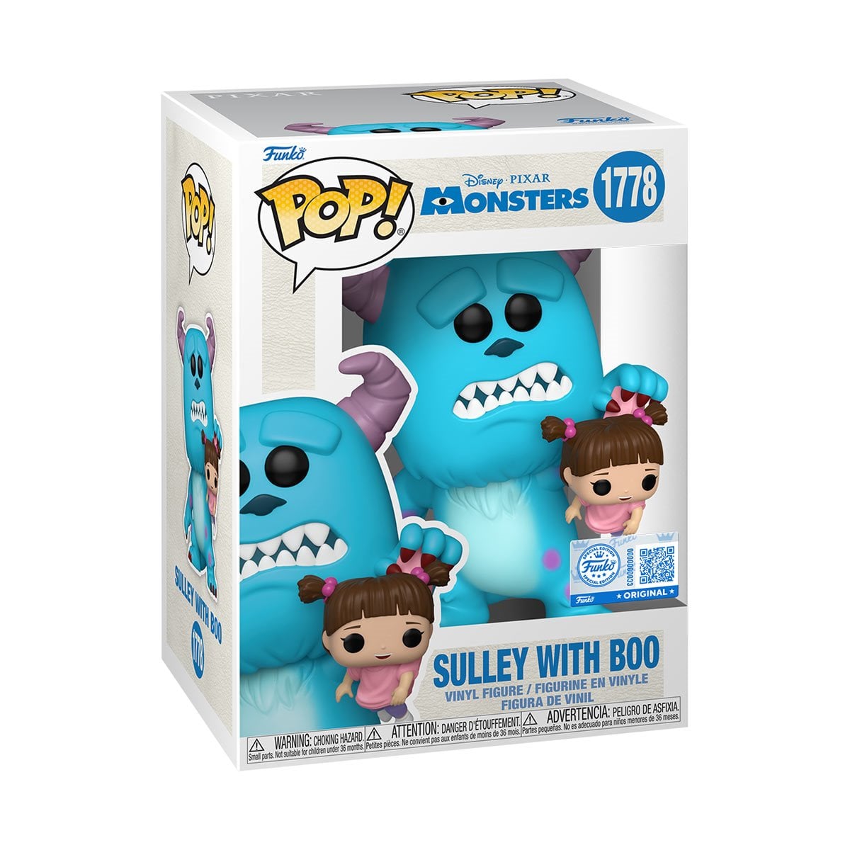 Monsters Inc. Sulley with Boo Funko Pop! Vinyl Figure #1778 - Entertainment Earth Exclusive