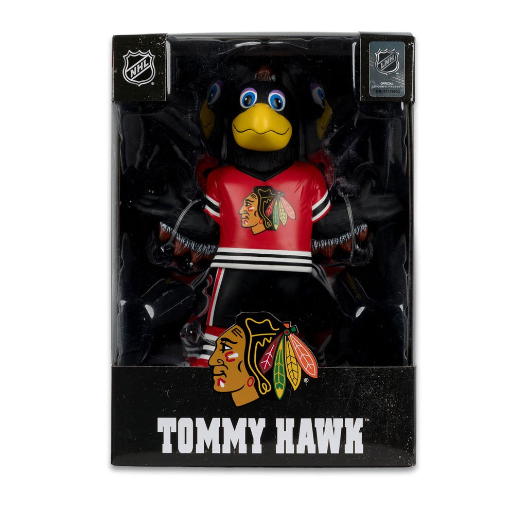 NHL Chicago Blackhawks Tommy Hawk Mascot Posed Figure