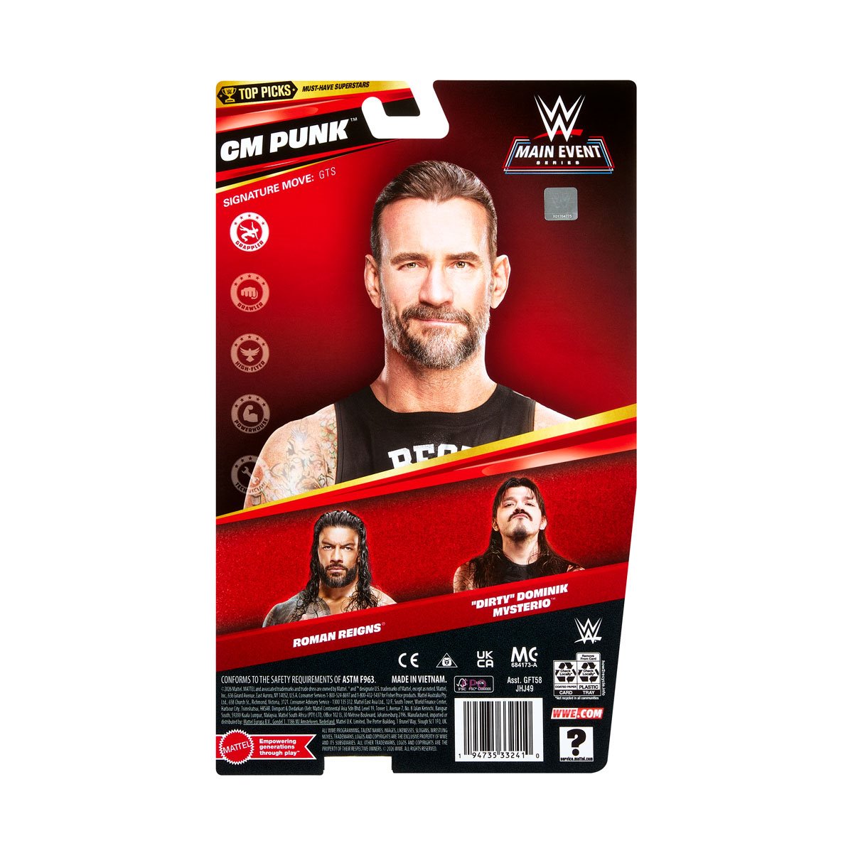 WWE Top Picks Main Event Series 2026 Wave 3 Action Figure Case of 8