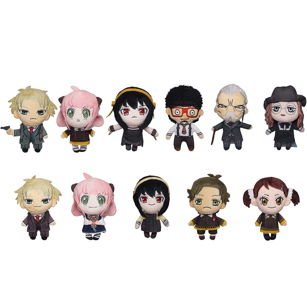 Spy x Family Plush Bag Clip Display Case of 24