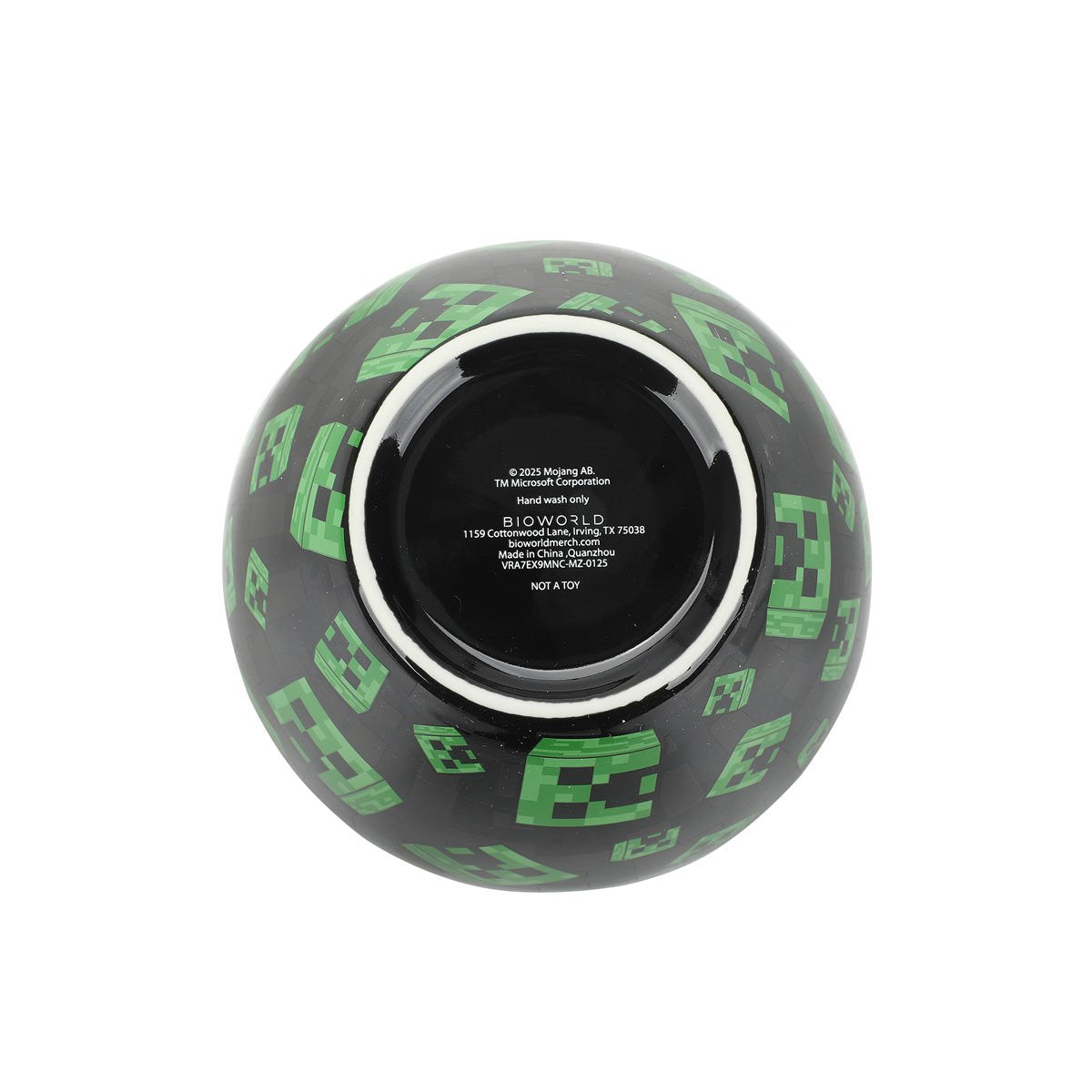 Minecraft Ceramic Ramen Bowl with Chopsticks