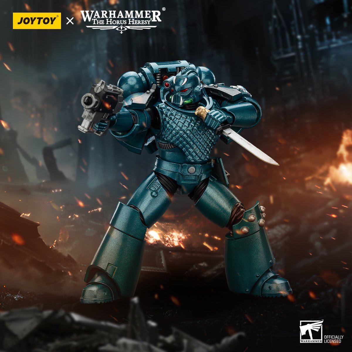Joy Toy Warhammer The Horus Heresy Alpha Legion Headhunter Banestrike 1:18 Scale Action Figure