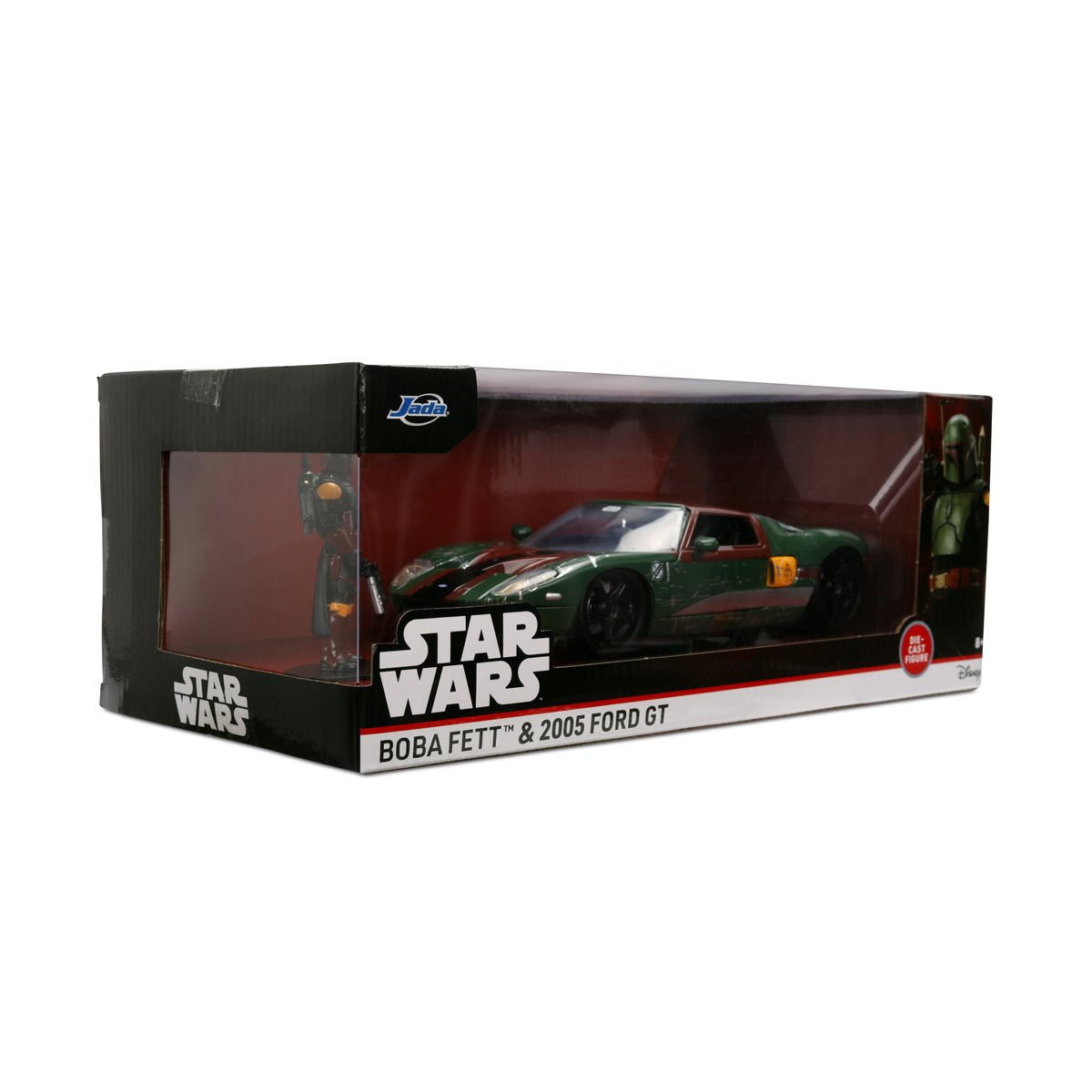 Hollywood Rides Star Wars 2005 Ford GT 1:24 Scale Die-Cast Metal Vehicle with Boba Fett Figure