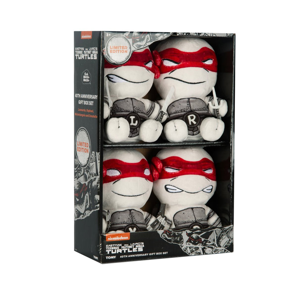 Club Mocchi Mocchi Teenage Mutant Ninja Turtles 40th Anniversary Junior Plush 4-Pack Gift Set