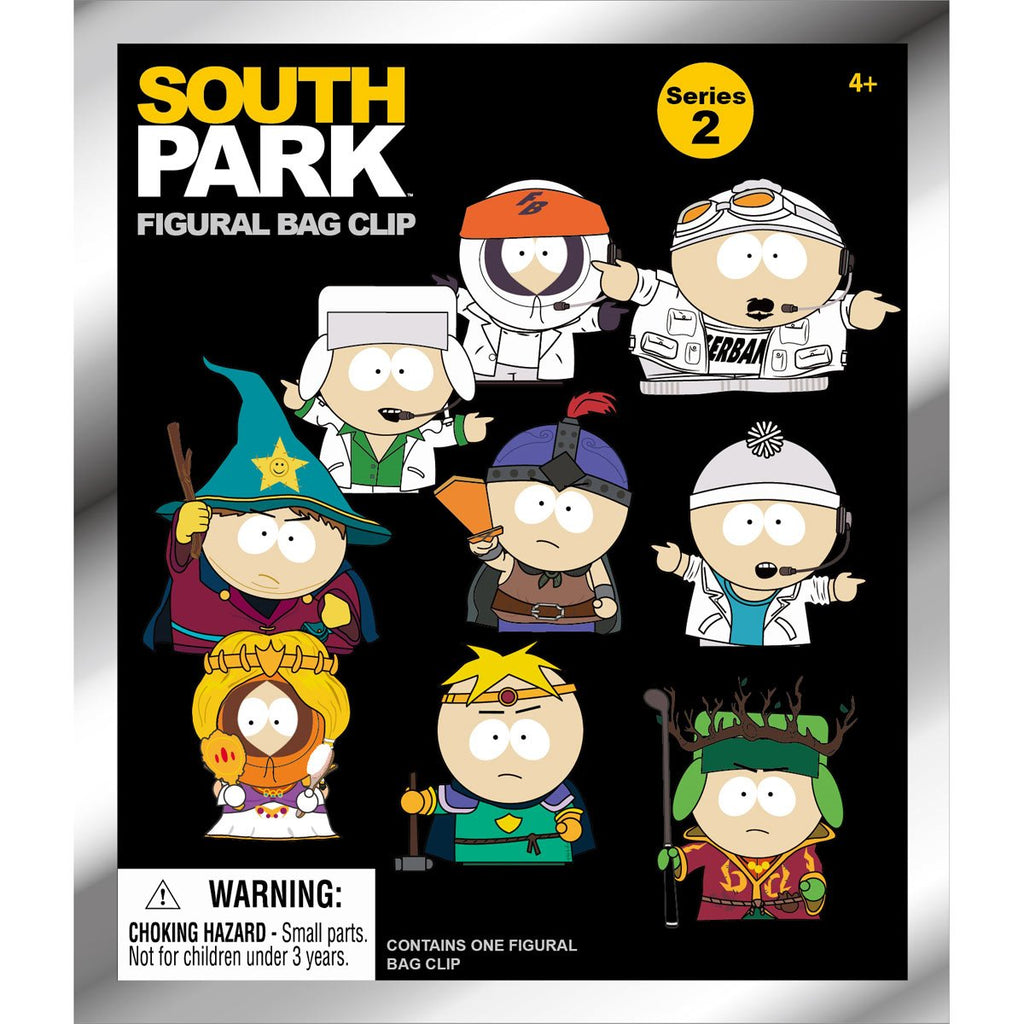 South Park Series 2 3D Foam Bag Clip Display Case of 24