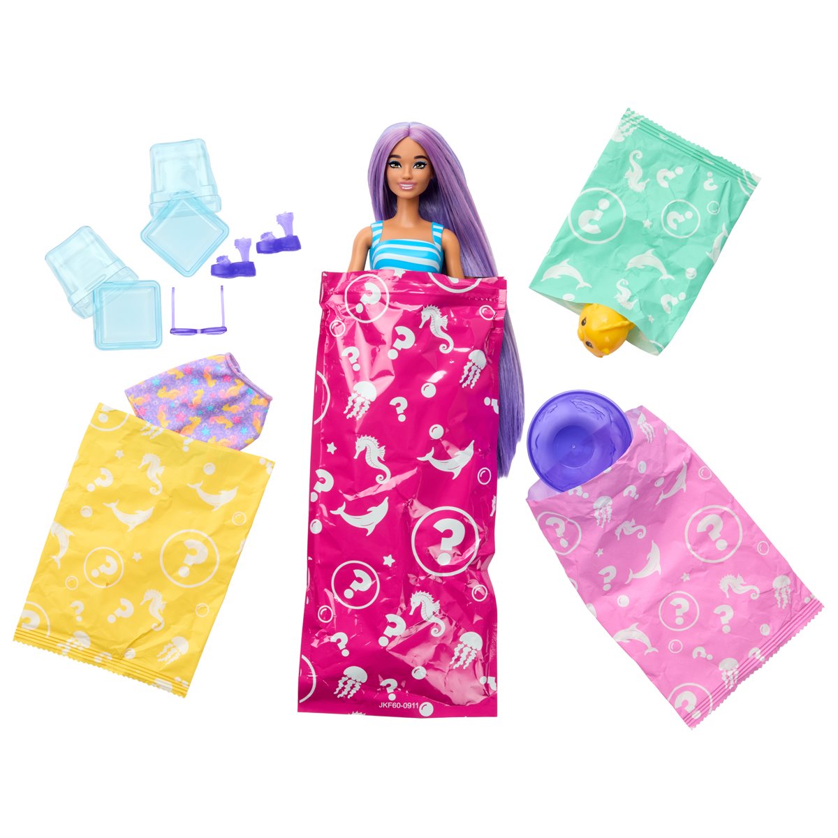 Barbie Pop Reveal Sea Slushy Series Seahorse Doll