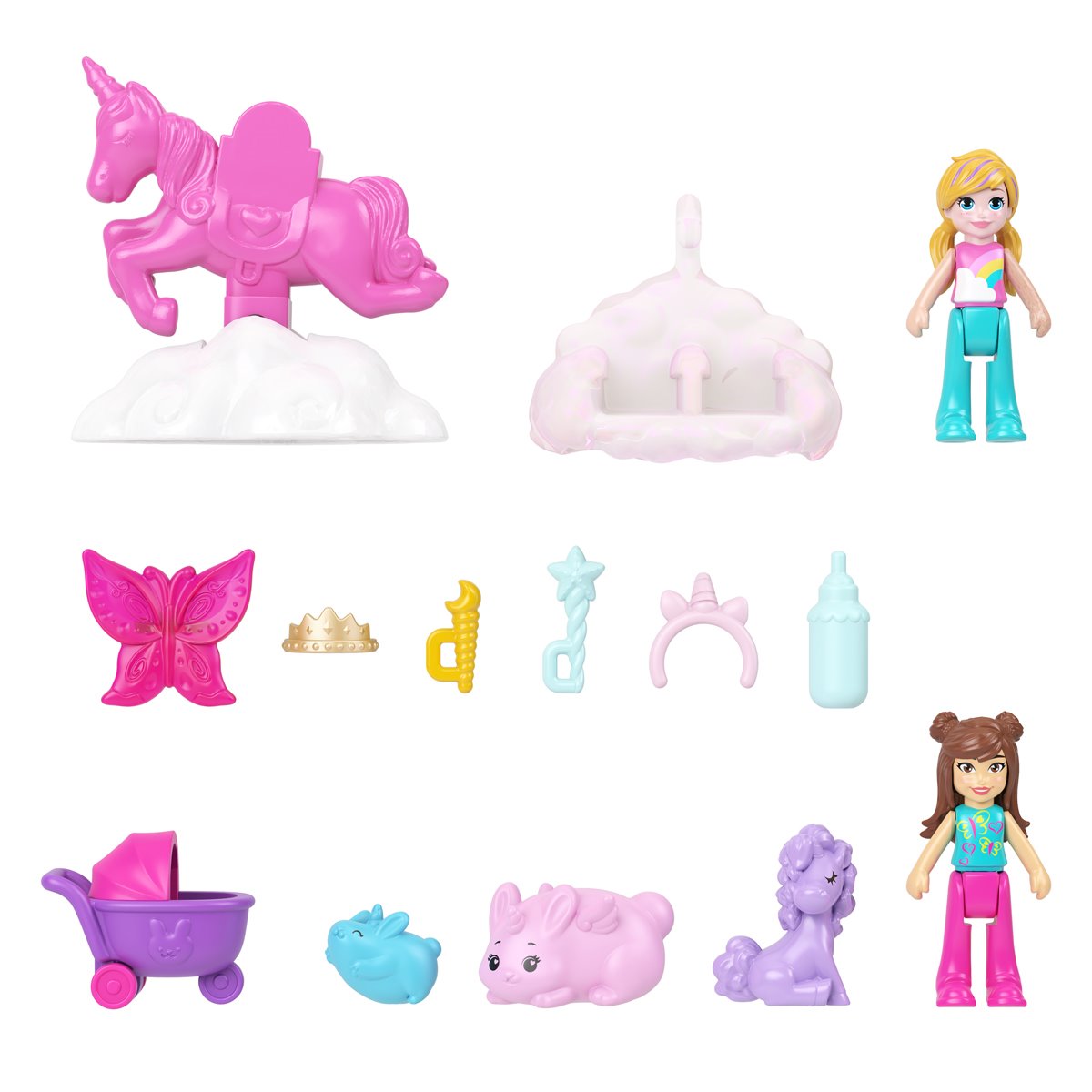 Polly Pocket 2-In-1 Bunny Fun Compact Playset