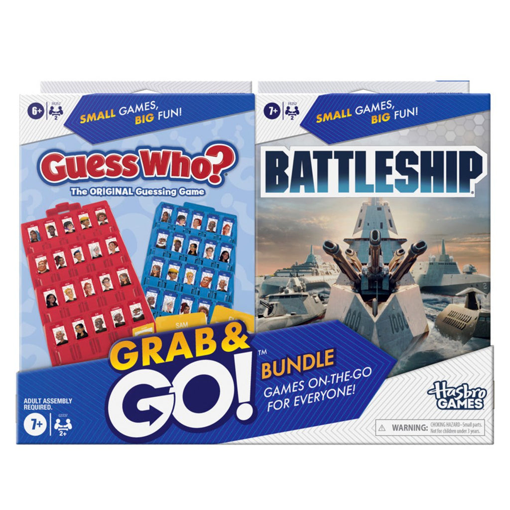 Hasbro Grab and Go! Bundle - 4 Pack of Travel Games