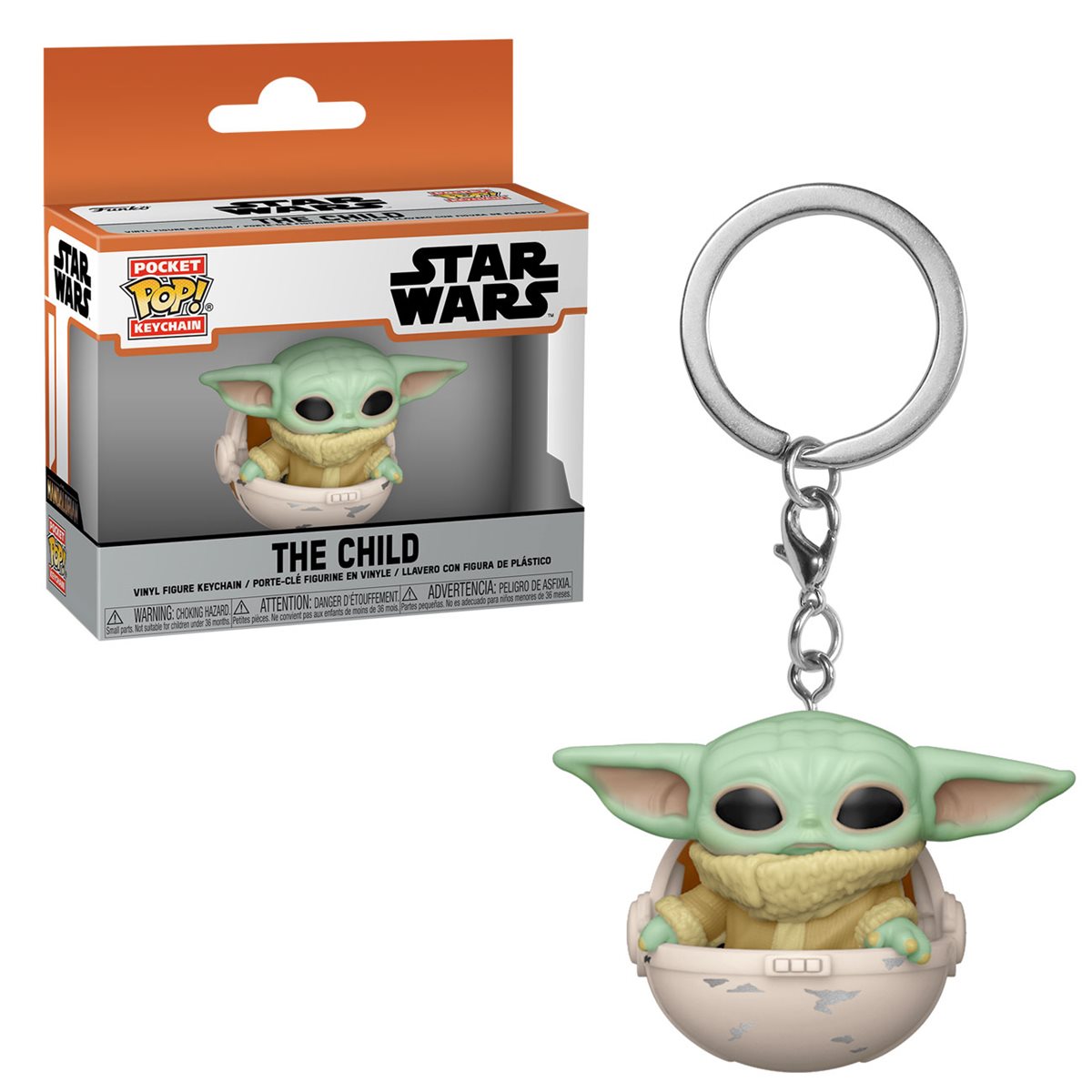 Star Wars The Mandalorian The Child in Pod Funko Pocket Pop! Key Chain
