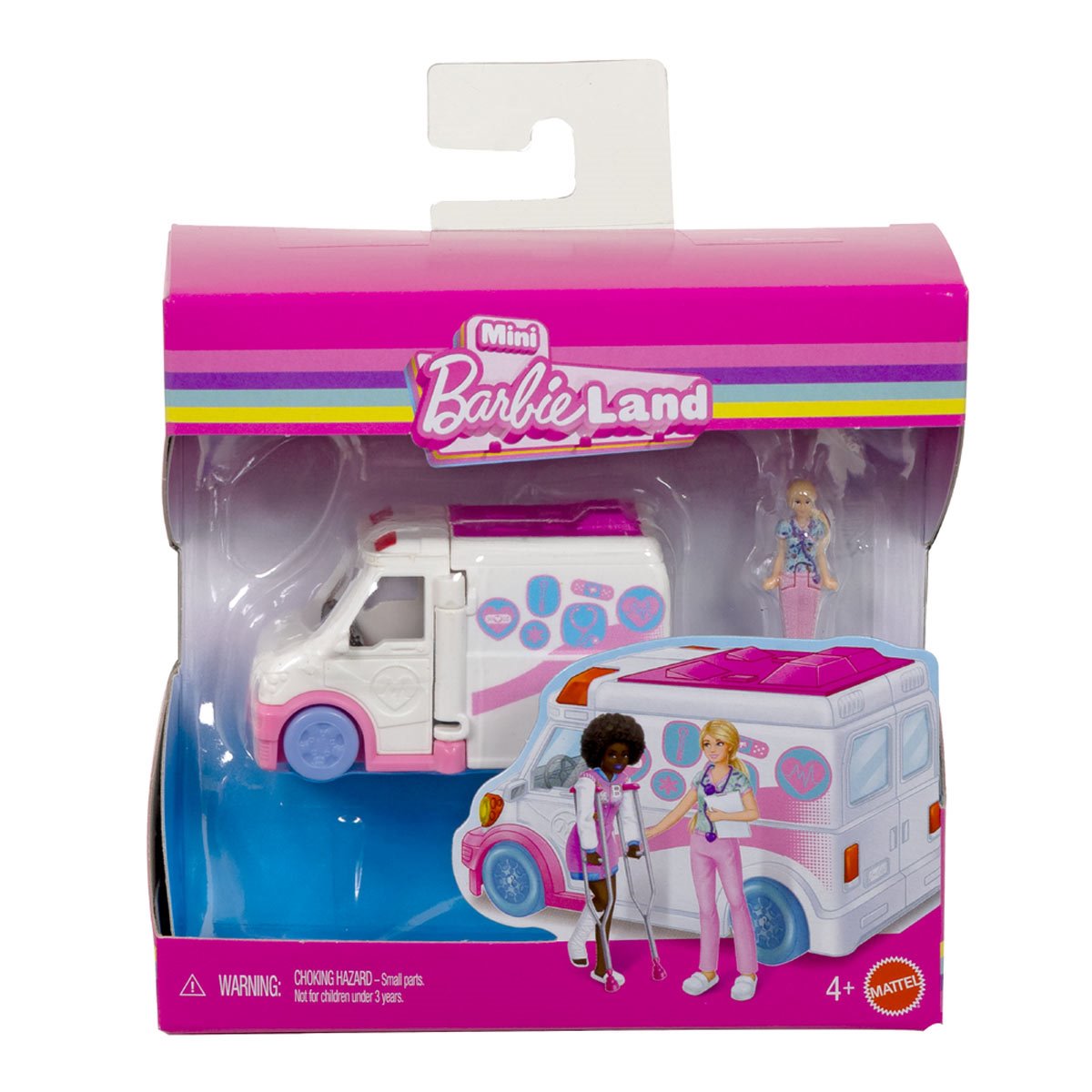 Mini BarbieLand Doll and Vehicle Playset Display Case of 8