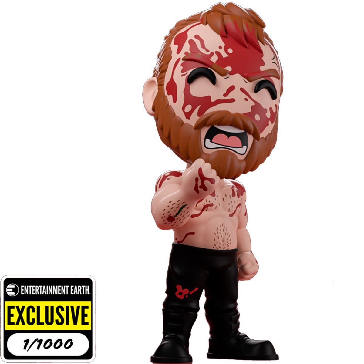 AEW Collection Bloody Jon Moxley Variant Vinyl Figure #9 - Entertainment Earth Exclusive