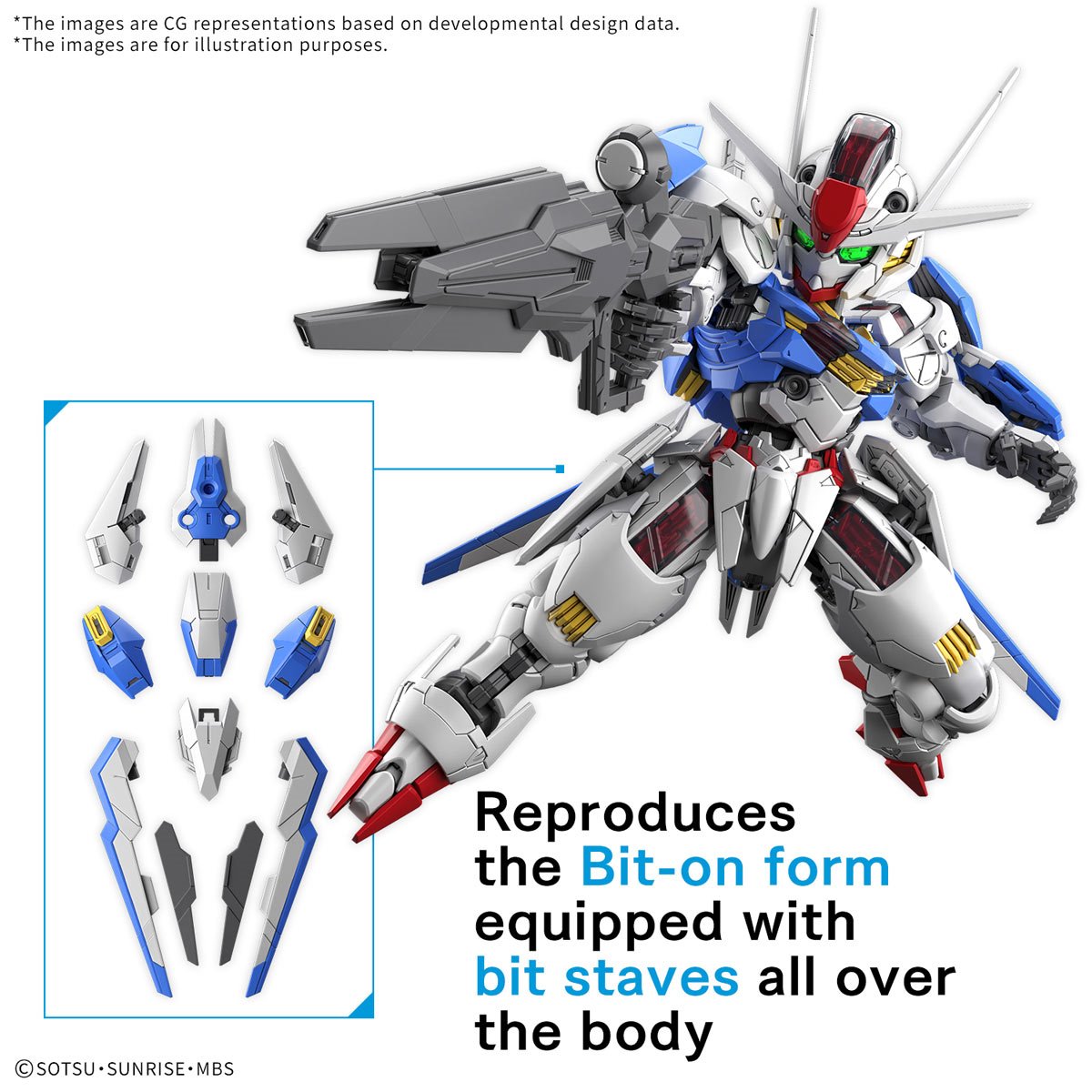 Mobile Suit Gundam: The Witch from Mercury Gundam Aerial Master Grade SD MGSD Model Kit