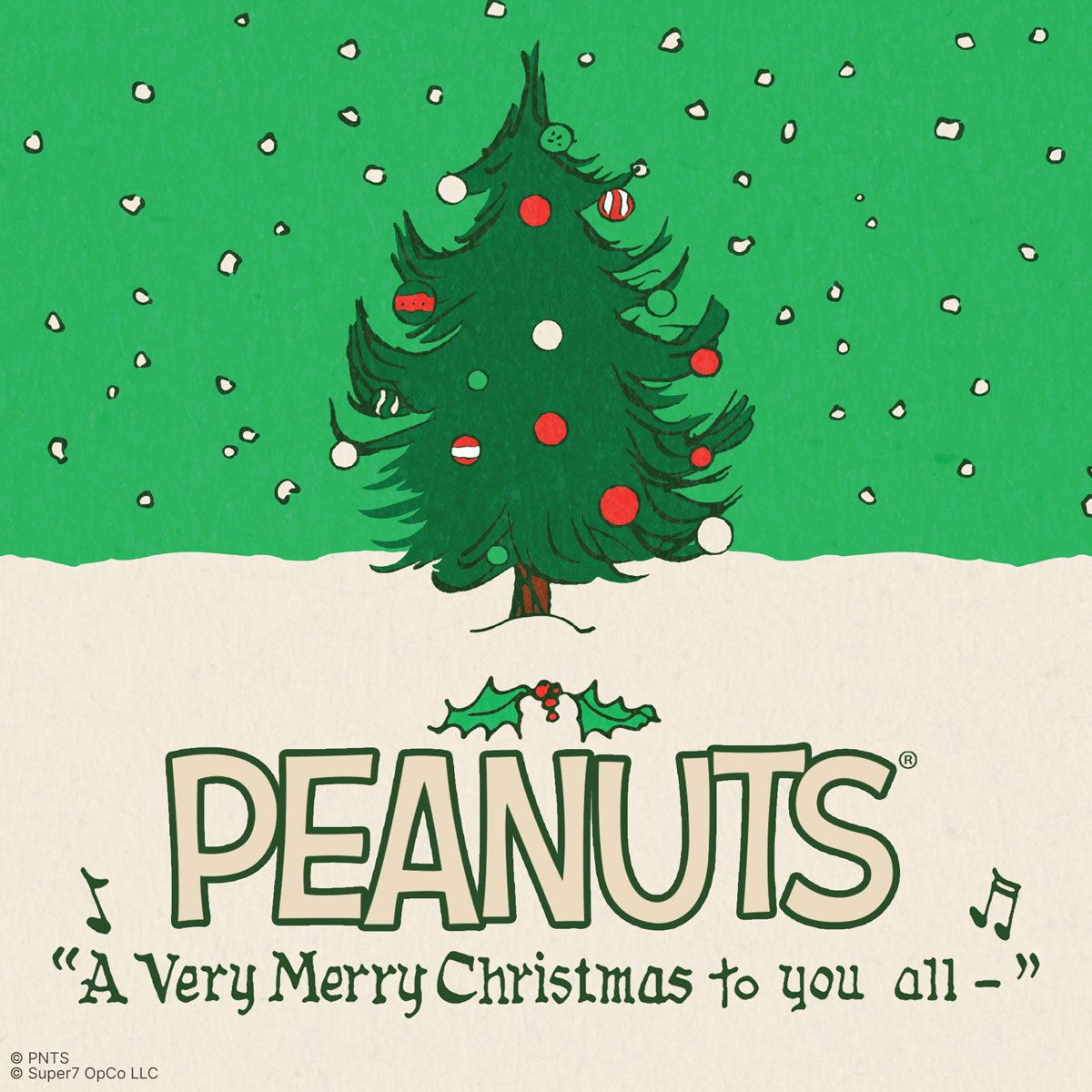Peanuts Charlie Brown and Snoopy Caroling 3 3/4-Inch ReAction Figures