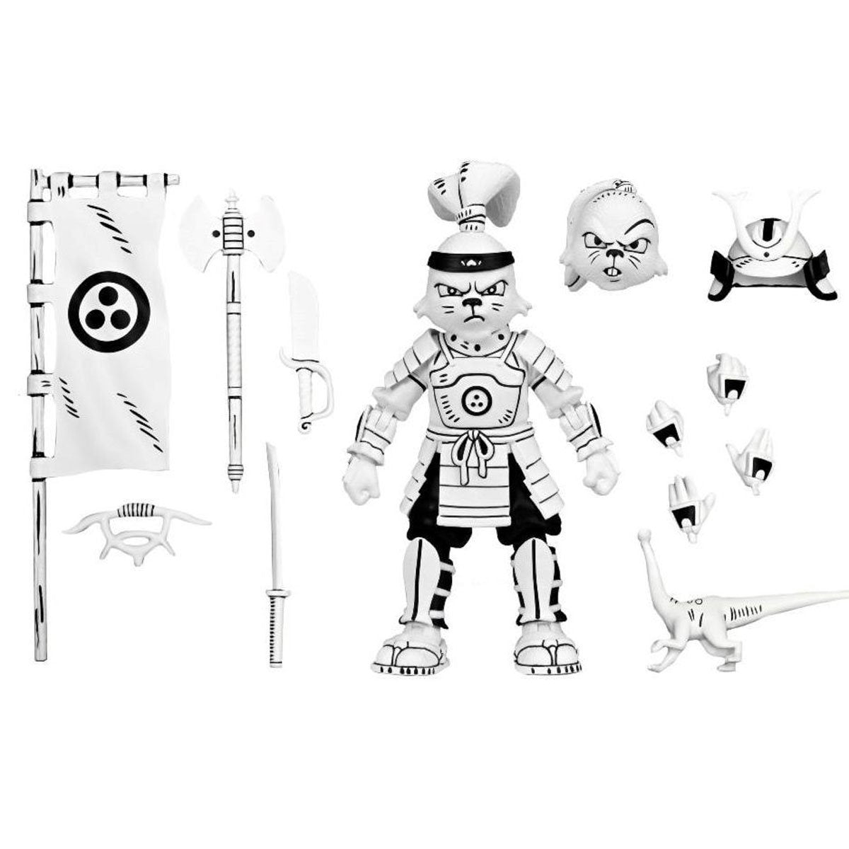 Usagi Yojimbo Samurai Usagi Yojimbo Black & White 7-Inch Scale Action Figure