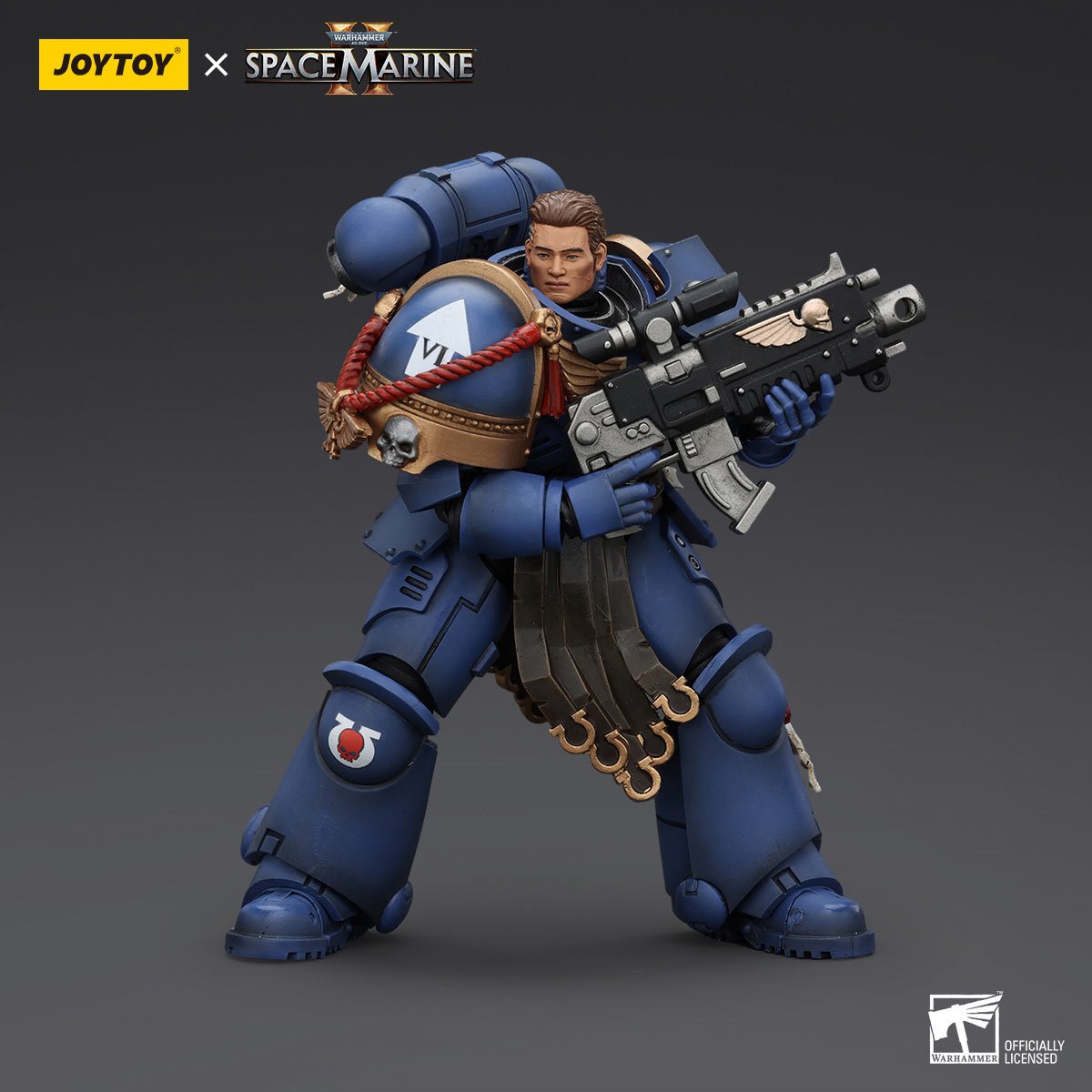 Joy Toy Warhammer 40,000: Space Marine 2 Ultramarines Sergeant Gadriel 1:18 Scale Action Figure