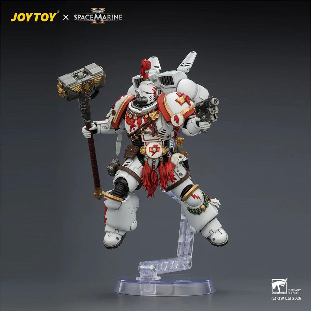 Joy Toy Warhammer 40,000 Space Marine Game Edition White Scars Assault Intercessor Champion 1:18 Scale Action Figure
