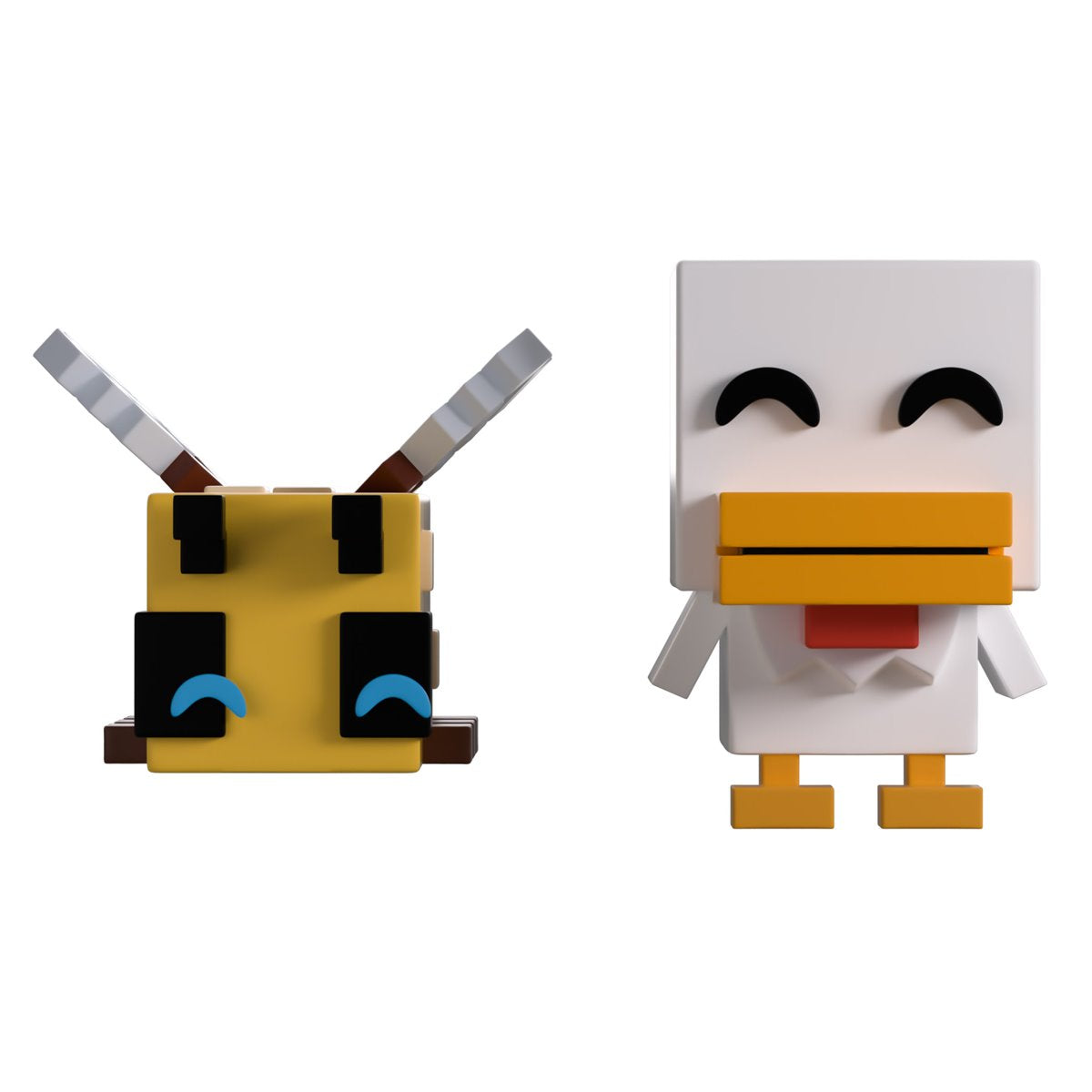Minecraft Collection Bee and Chicken Monitor Buddiez Vinyl Figure 2-Pack #17