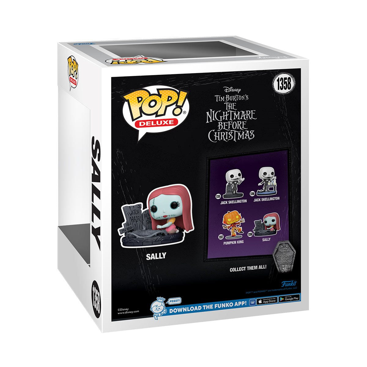 The Nightmare Before Christmas 30th Anniversary Sally with Gravestone Deluxe Funko Pop! Vinyl Figure #1358
