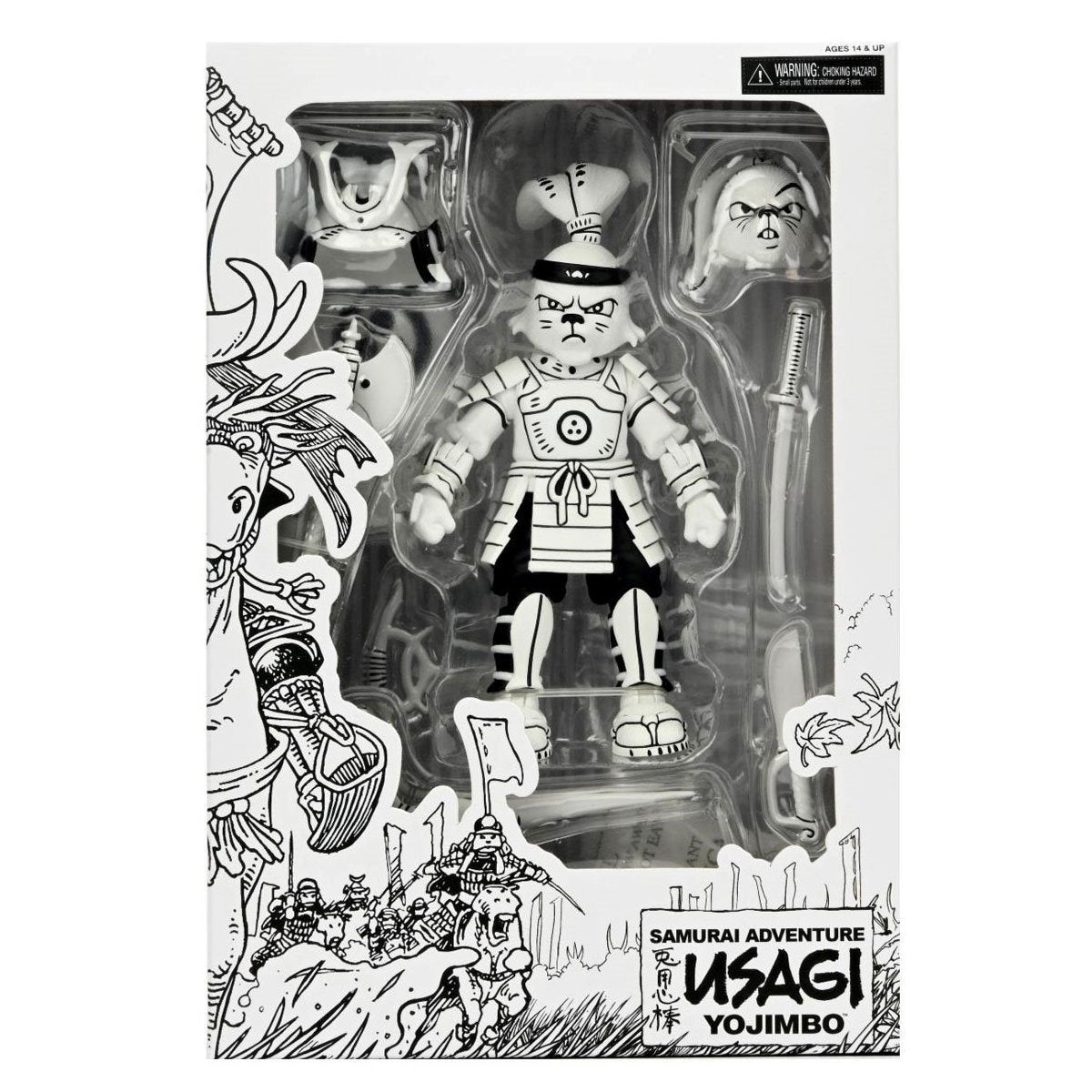 Usagi Yojimbo Samurai Usagi Yojimbo Black & White 7-Inch Scale Action Figure