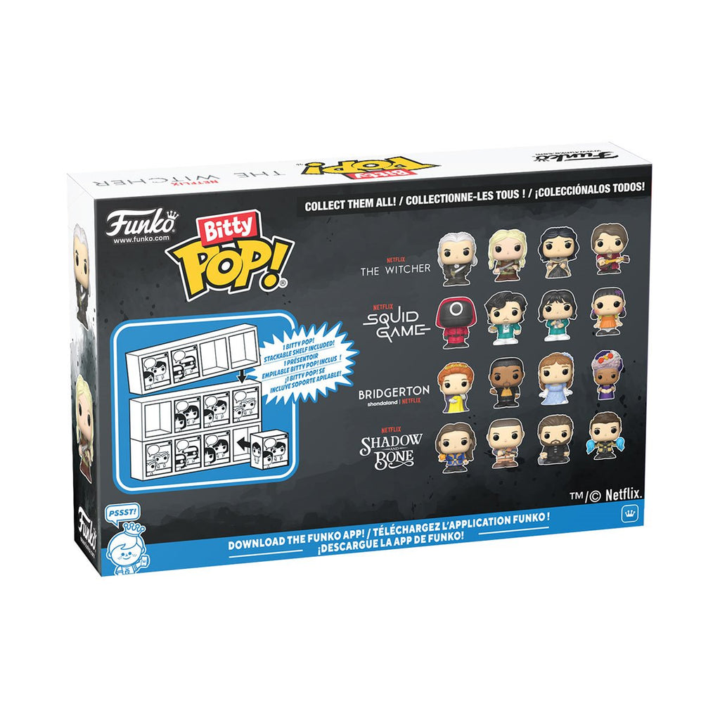 Netflix The Witcher Geralt Funko Bitty Pop! Mini-Figure 4-Pack